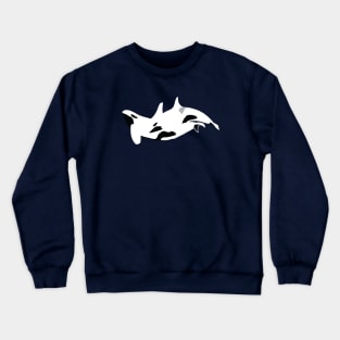 Inverted Orca White Whale Crewneck Sweatshirt